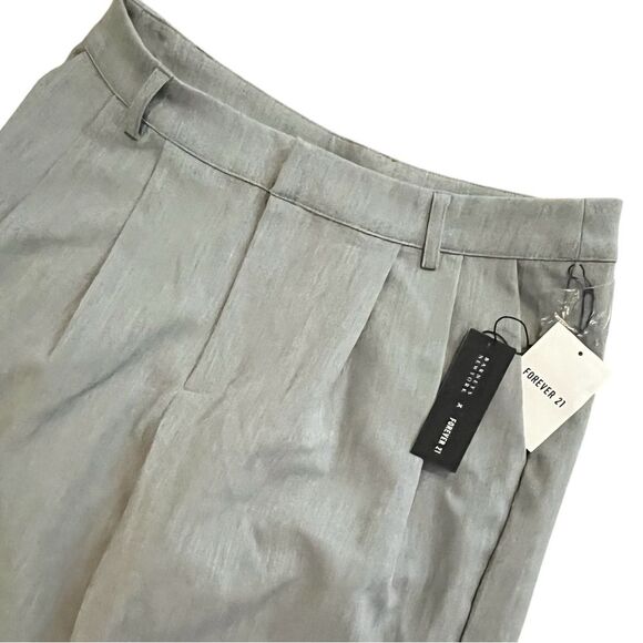 Barney's NYC x Forever 21 Collaboration Gray Trouser Pants Size Small NWT - Picture 6 of 12